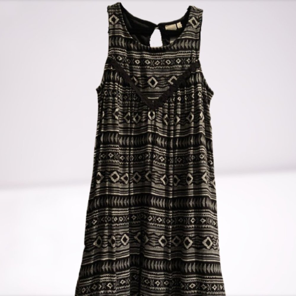 Mudd Girls Crochet A-Line Tribal Print Dress NWT